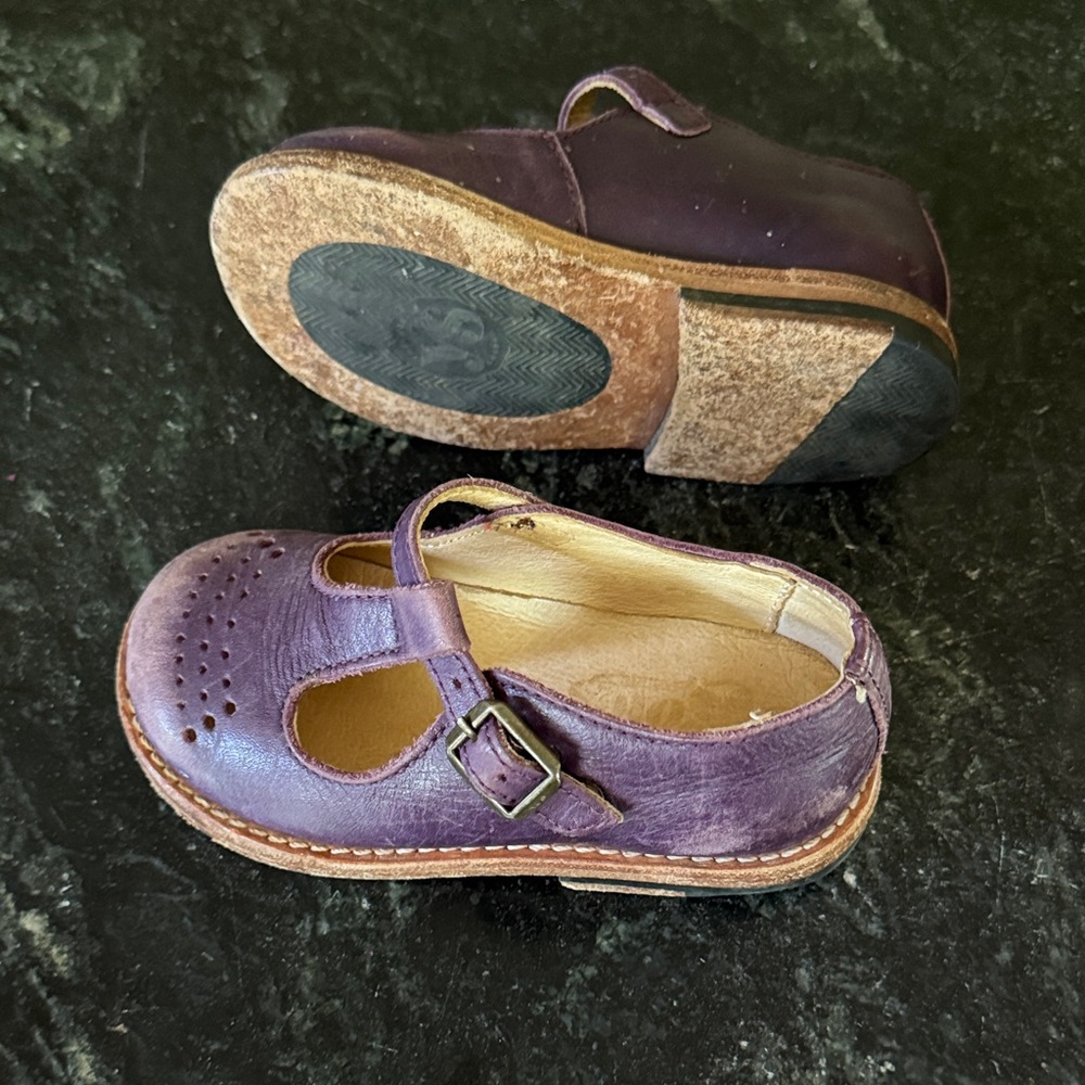 Young Soles | Dottie T Bar Mary Jane Leather Kids Shoes 22 (7 US) - Picture 5 of 6